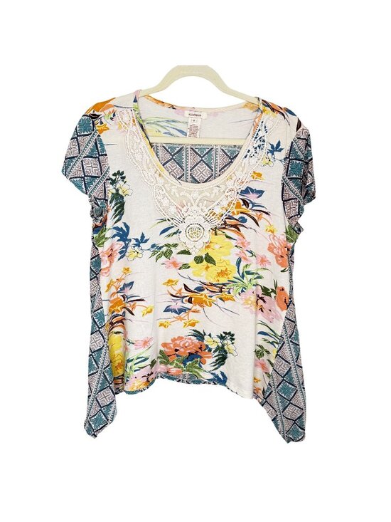 Sundance Tops - Sundance Floral & Geometric Print Top, S
